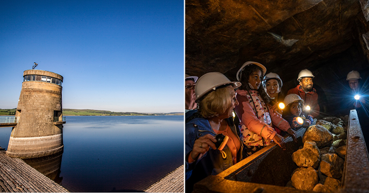 Derwent Waterside Park and a family down the mine at Killhope lead mining museum